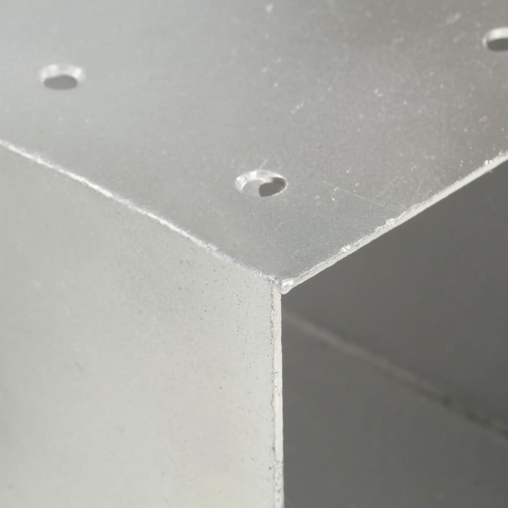 Tolppaliitin X-muoto galvanoitu metalli 101x101 mm