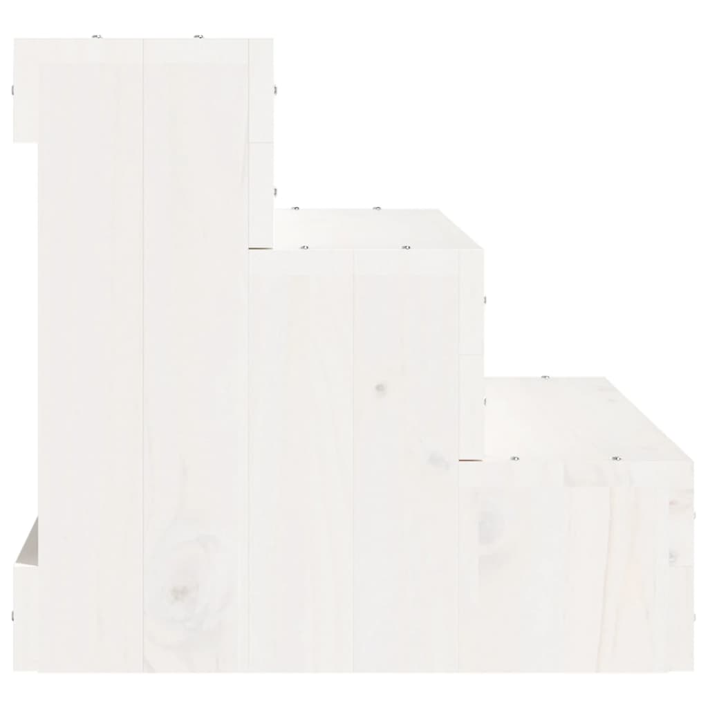 Lemmikkiportaat valkoinen 40x37,5x35 cm täysi mänty