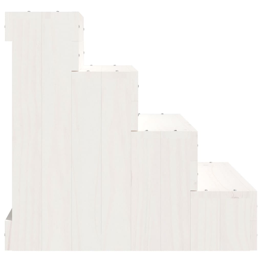 Lemmikkiportaat valkoinen 40x49x47 cm täysi mänty