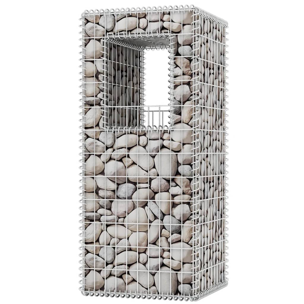 Kivikori/kukkalaatikkopylväs teräs 50x50x120 cm