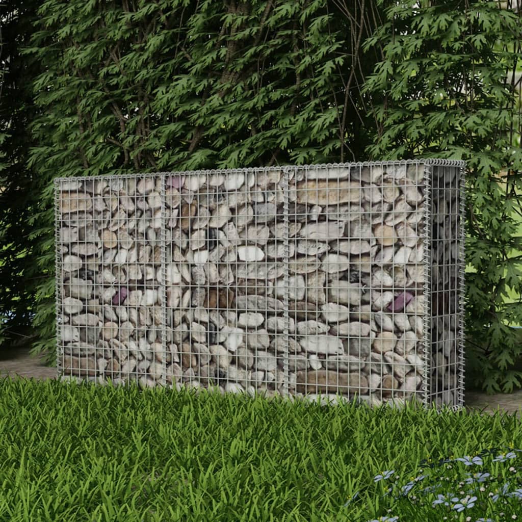Kivikori galvanoitu teräs 200x30x100 cm