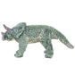 Seisova pehmolelu dinosaurus Triceratops vihreä XXL