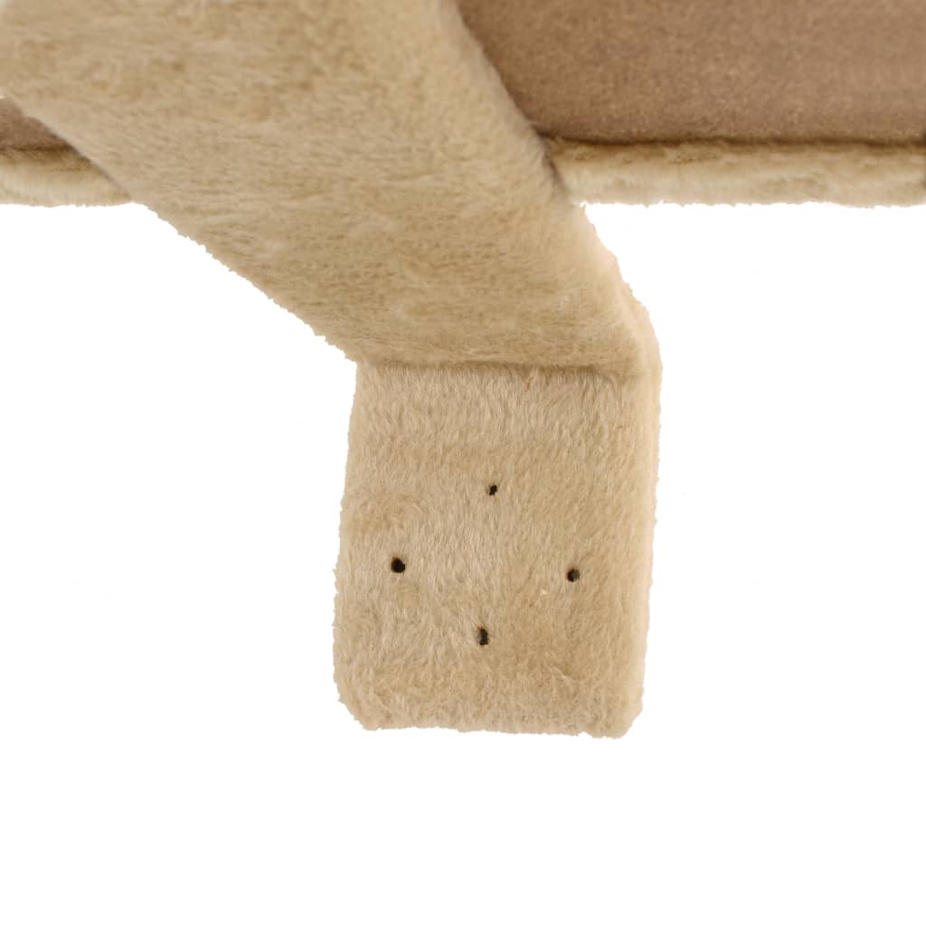 Kissan kiipeilypuu sisal-pylväillä seinäkiinnitys 194 cm beige