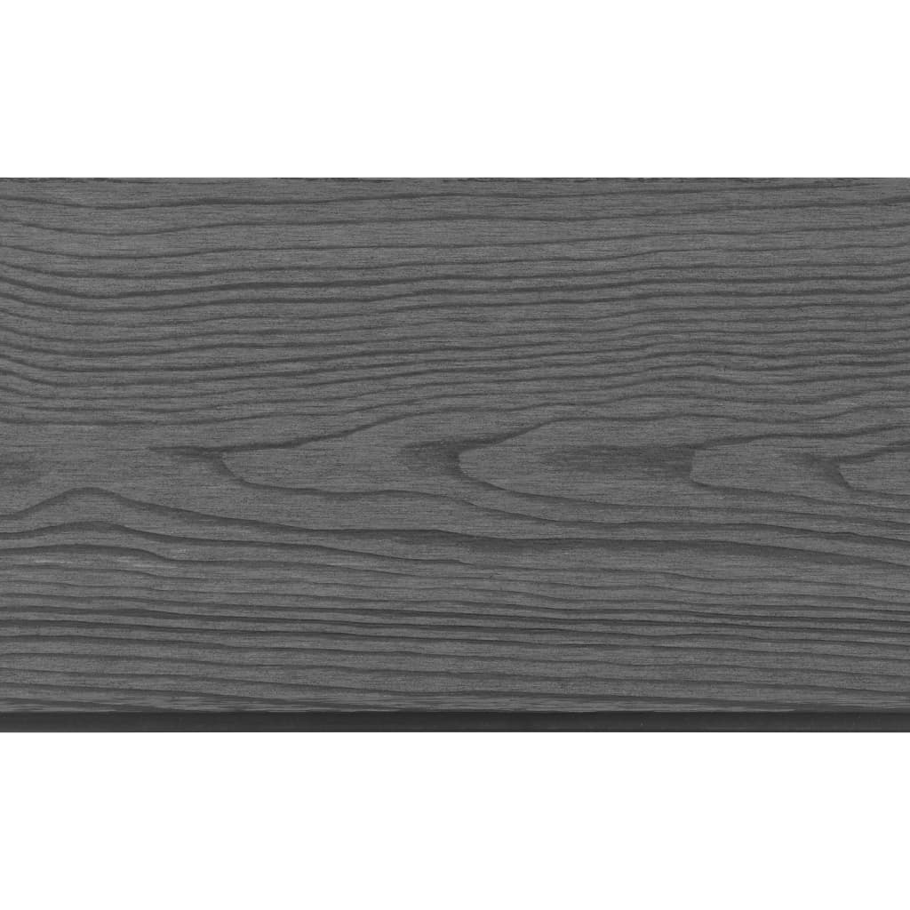 Puutarha-aita säleiköllä WPC 705x185 cm harmaa