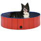Kokoontaitettava koiran uima-allas punainen 120x30 cm PVC