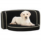Taitettava koiran sohva musta 76x71x30 cm pellava pestävä