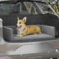 Koiranpeti auton tavaratilaan v.harmaa 110x70 cm pellavatyyli